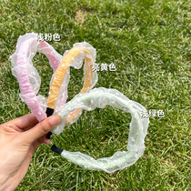 Girl cute fairy mesh hair hoop children Princess sweet hair accessories