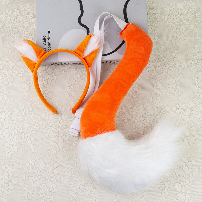 Cute and Adorable Animal Ear Fox Headband, New High-End Fox Ear Mask Headband, Little Fox Headwear for Performances