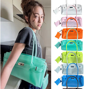 Japanese Authentic Horizontal Jellyfirkin Summer Kiiikiii Same Style Jelly Bag Tote Handbag Shoulder Bag