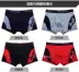 4 tải Playboy quần lót nam quần short cotton eo thanh niên gợi cảm đồ lót cotton quần lót cotton Giữa eo