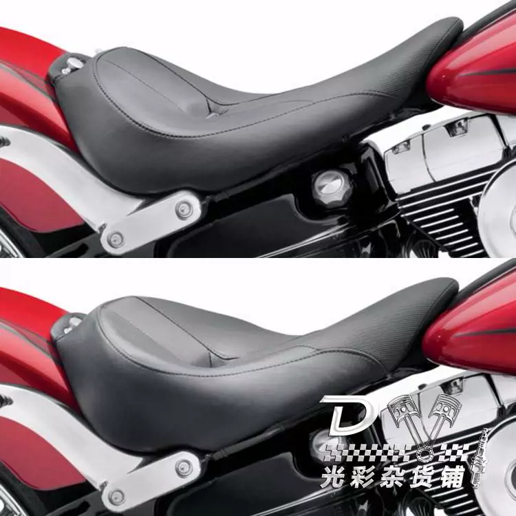 Harley Soft Tail Breaker sửa đổi chiều cao ghế lái đơn dày và đệm phía trước thoải mái - Đệm xe máy