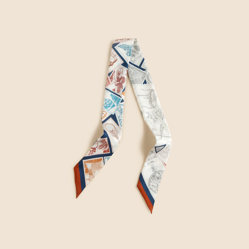 2025 New Model Collector's Silk Scarf 100% Mulberry Silk Bag Handle Ribbon Hair Tie Neck Scarf Twill