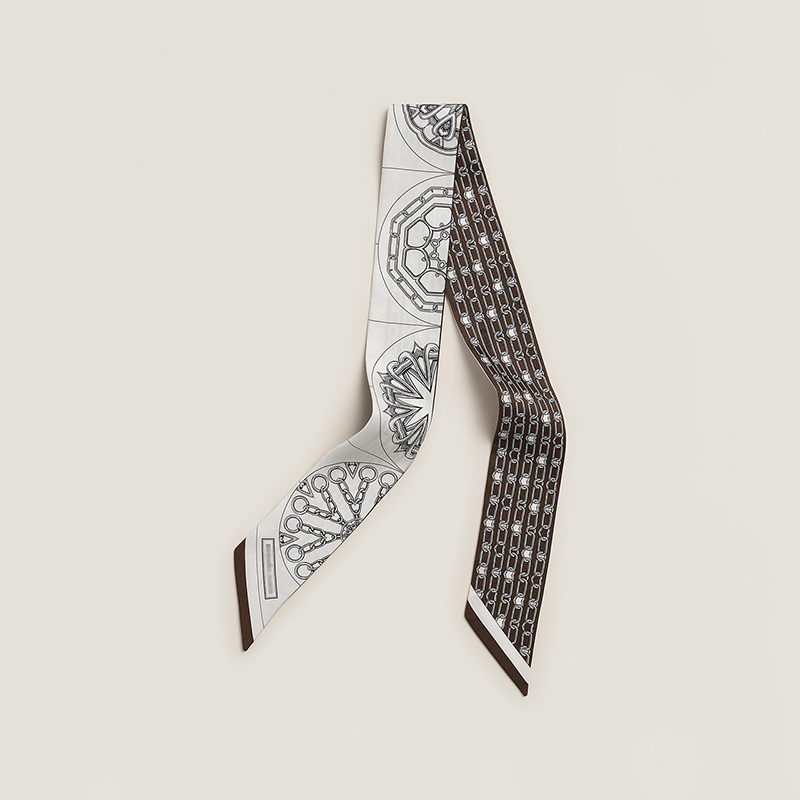 2025 Spring New Kaleidoscope Effect Twill Silk Scarf 100% Mulberry Silk Ribbon for Wrapping, Tying, and Hair Accessories