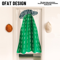 Cartoon Japanese ins curtain home cloth door curtain cotton and linen half curtain bedroom partition curtain kitchen toilet hanging curtain