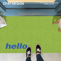 An Orange Entrance Doormat home Entrance Doormat Silk Ring Non-slip Mat Sub-Genin Doormat DOOR MAT PVC RUG