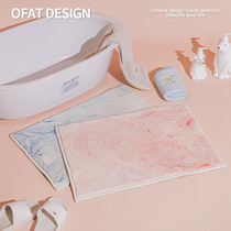 An orange stream sand series bathroom floor cushion with sitting cushion cushions for home entrance washroom door blanket toilet door