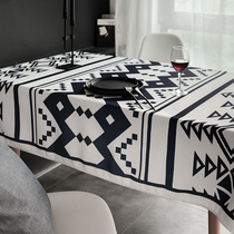 Net red ins Nordic table cloth waterproof cloth art rectangular table cloth living room tea table cloth table cloth for home thickening