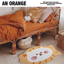 Cute cute cartoon door mat access door mat easy to clean Belgian velvet home entrance door non-slip carpet