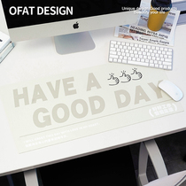 One Orange Mouse Pad Desk Cushion Office Oversized Mat Electric Race Game Slip Rat Cushion Cute Ins Wind Gel Pad Anti Oil