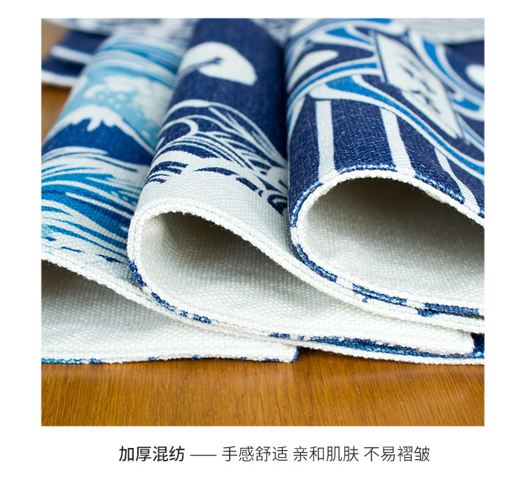 Ofat Nhật Bản vải lanh mat vải cách nhiệt pad dày bảng mat vải coaster bát mat hình chữ nhật mat nhà khăn trải bàn tròn inox