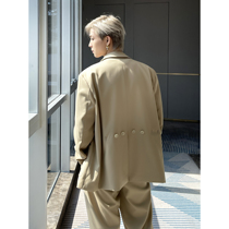 CCJE Spring accommodative mens suit jacket light cooked wind Korean version ins Suppie handsome senior sense casual Western suit suit