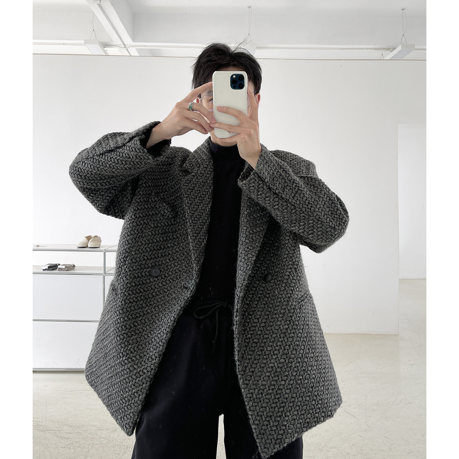 CCJE Heavy Industries Woven Loose Suit 2022 Summer New OVERSIIZE Fly handsome men casual suits trend