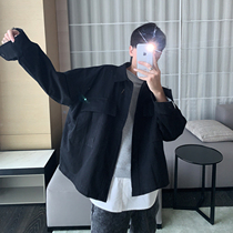 CCJE homemade mens tooling Japanese trend loose jacket Youth jacket lapel top mens trend