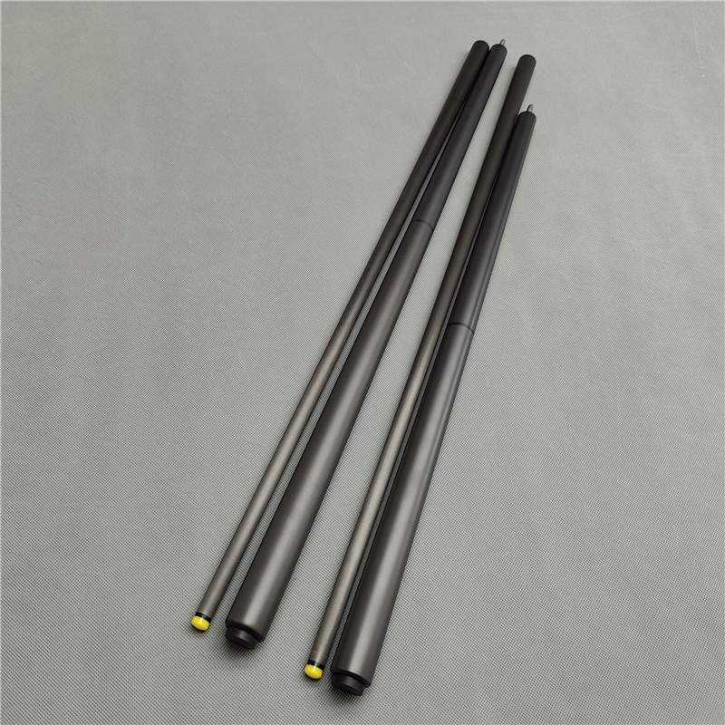 Carbon Fiber Coco J Chinese-Style Black 8-Ball Jump Cue, Short Jump Cue for Billiards