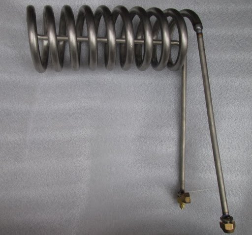 2P 2 titanium pipe pure titanium evaporator seafood pool fish tank fish tank refrigeration with titanium pipe 9 5 rings