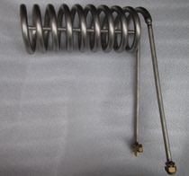 2P 2hp titanium tube Pure titanium evaporator Seafood pool fish pond fish tank titanium tube for refrigeration 9 5 laps