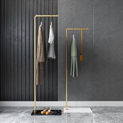 Simple Household Floor-Standing Clothes Rack, Bedroom Bedside Clothes Rack, Column Marble Coat Rack, Entryway Clothes Rack