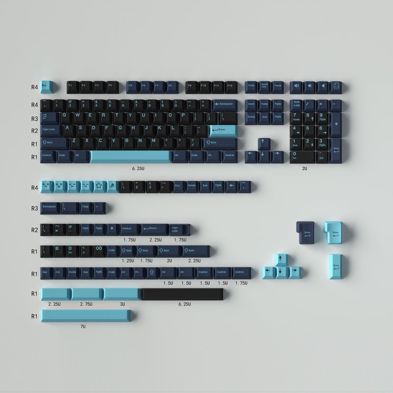 Gmk Hammerhead Dark Hammerhead Shark Keycaps, Aifei Cherry Original Height, Highly Customized Mechanical Keyboard