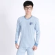 Thiếu niên mặc áo len cotton cổ cao cotton quần áo mùa thu quần dài nam trung học cơ sở học sinh trung học cotton bộ đồ lót nhiệt