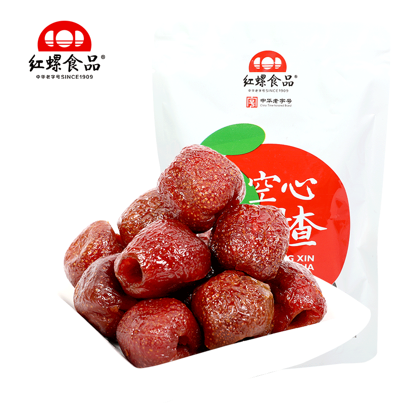 Hollow Hawthorn 100 gr x2 Bag Fresh Whole Hawthorn Fruit Dried Red Snail Food Beijing Terroit Casual Snacks