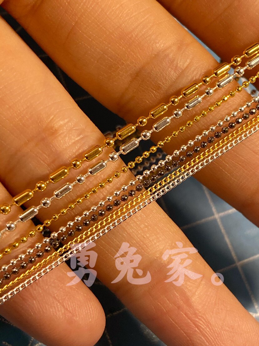 Ultra Light Clay Doll Accessories 1mm Beads Chain Chain 1 5mm Flow Subamboo Festival Chain Chain Accessories Diy Ornament-Taobao