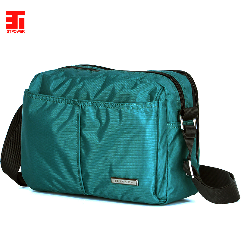 Hong Kong 3t Korean Style Casual Bag for Men and Women, Waterproof Nylon Bag, Multi-Compartment Oxford Cloth Crossbody Bag, Lightweight Small Bag