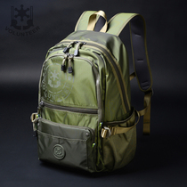 Junior high school student Bag Boys Great Capacity Canvas Double Shoulder Bag Business Casual Little Backpack Men Sports Travel Bag Summer