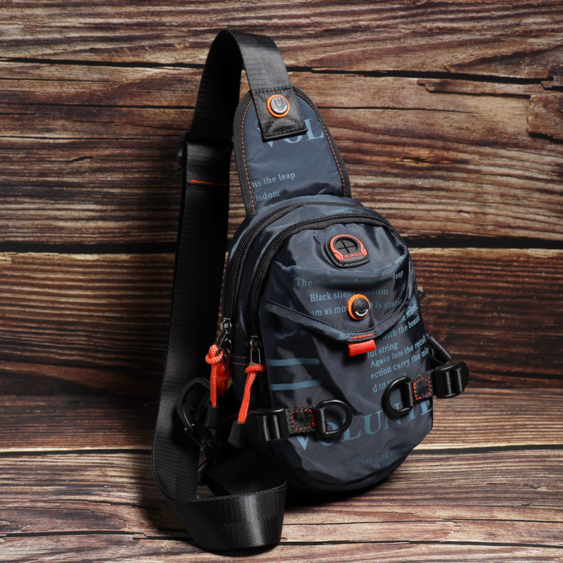 Wallandier Chest Bag Men's Small Backpack Casual Canvas Bag Personality Trend Messenger Bag Oxford Cloth Shoulder Bag Men