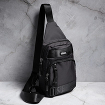 Spamman mens chest bag single shoulder bag Canvas Casual Diagonal Satchel Bag Oxford Cloth Small Backpack Large Capacity Sports Mens Bag