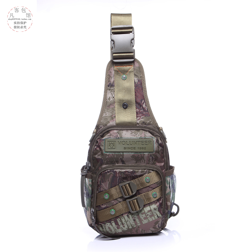 Travel Dual-use Mountaineering Chest Bag Men's Camouflated Outdoor Canvas Casual Single Shoulder Sloped Satchel movement Small-bag Damp Scapegoat
