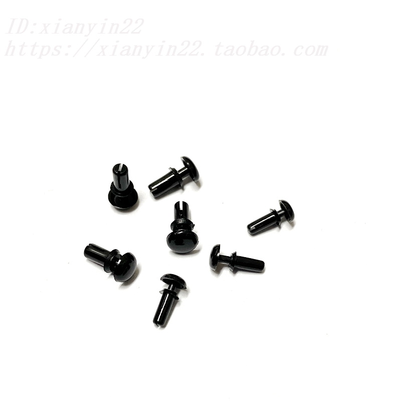 R2048 R2648 Nylon bulky nails Plastic rivets R-type plastic nails PA66 black plastic fixing buckle