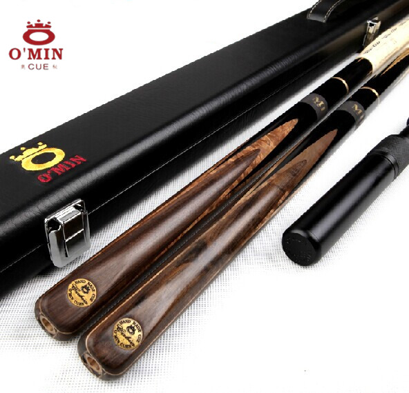 OMIN mystery cobra handmade billiard cue black 8 sets of snooker American black eight small head 16 pool cues