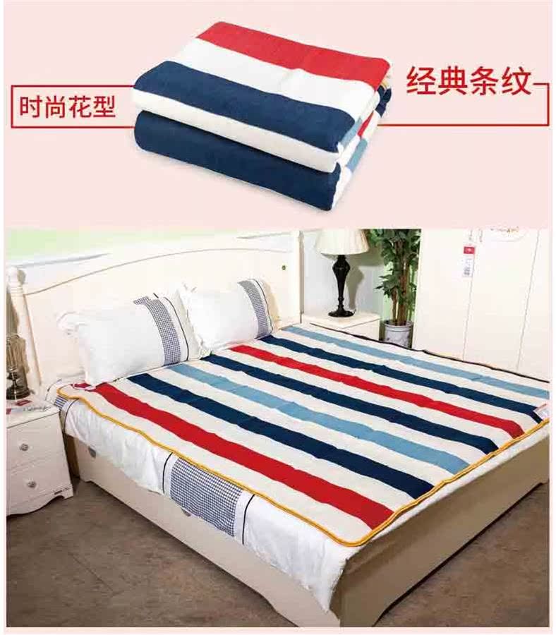 Dual-kiểm soát chăn điện đơn đôi ba nhiệt ký túc xá hộ gia đình không thấm nước 1,5 m 1,8 m 2 m giường điện - Chăn điện Thấp
