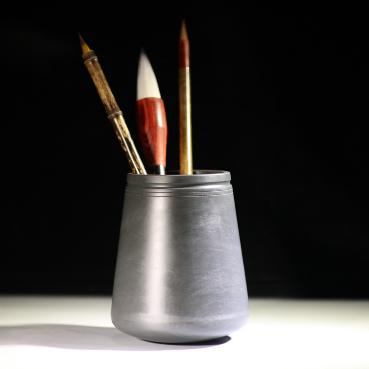 Calligraphy and calligraphy and calligraphy original stone pen holder stone pen holder insert pen text room Four precious stone ink stone ink Xuan paper lake pen ink strip