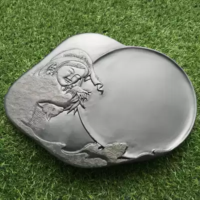 Shepherd Qingqing pure hand-carved original stone She County Dagu Yun Shifang Shifang Sibao Huiyin Xuan Paper brush