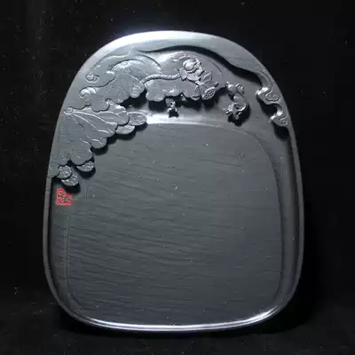 Hand carved planetesimals pit filament Venus work outside she wen fang Stone Inkstone Xuan paper Hui ink hu bi