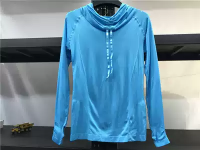 Clearance Original Single Ladies Summer Breathable Slim Running Quick Dry Small Size Hooded Fitness Long Sleeve T-Shirt 9949