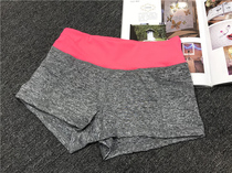 Original single womens summer thin section running yoga fitness stretch slim fit breathable gray small size sports shorts 9801