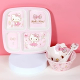 Hello Kitty, hello kitty, розовая посуда, супница для кормления