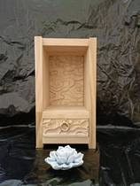 Mini solid wood Xiangyun carry-on small Buddha Terra Buddha niche Thai Buddhist cabinet Buddha Cabinet Little Buddha Niches niches Niche Cabinets Customizable