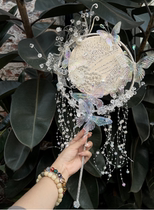 Riyue original design new product Dishian fan fan national trend Chinese style bride holding flowers for wedding goodies photo props
