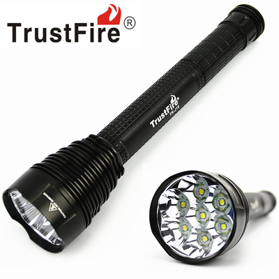 TrustFire J18 White Light 7 Light L2 Ultra -Bright Photo ЖК -дисплей светодиодный зарядка