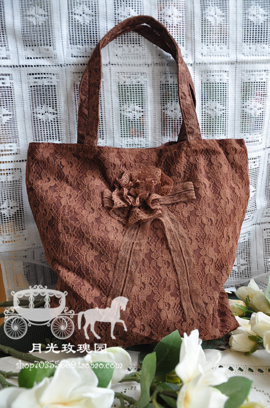 Lace jewelry collection bag handbag pieces of pieces containing package and red cafe