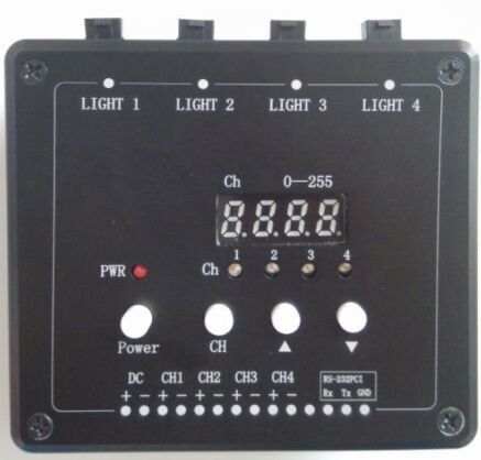 Machine Vision Light Source Stroboscopic Controller DC Direct Current Frequency Shiny Light Source Four-way controller MSPL-24W60-T4