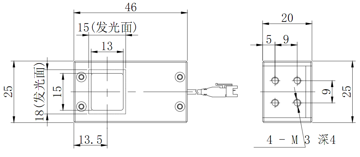 Machine vision light source coaxial light source Industrial CCD camera Image LED lighting detection light source COL15 