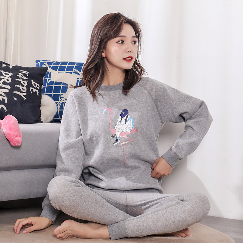 Autumn and winter girls, middle and large children, cotton thickened and velvet heating clothes, cute high school students can wear cotton sweaters outside