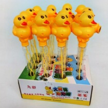  With whistle sound rhubarb duck bubble stick children blow bubble shake whistle duckling bubble water shake with sound sound