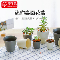 Love Lith home Desktop plant minimalist flower pot Alice multimeat floral plant plastic mini-flower pots