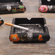 Thailand painted square ashtray decoration ashtray Southeast Asian style travel gift home decoration hot sale