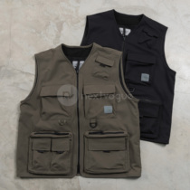 (NextVogue) carhartt wip elmwood vest Eight bags with multiple pockets functioning waistcoat